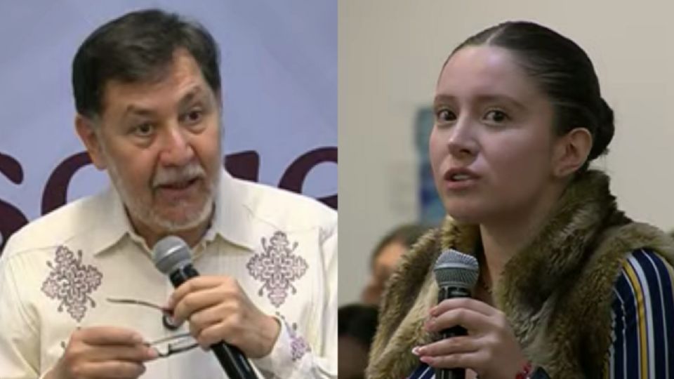 El senador Gerardo Fernández Noroña fue cuestionado por una estudiante universitaria.