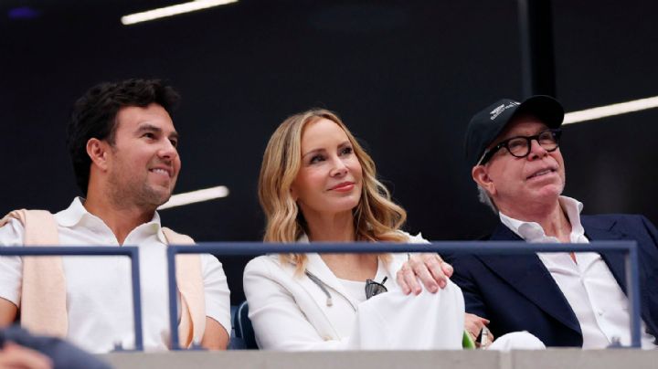 'Checo' Pérez en el US Open junto al nuevo patrocinador de Cadillac, Tommy Hilfiger