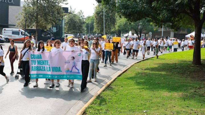 Realizan caminata para sensibilizar sobre la salud mental en San Pedro