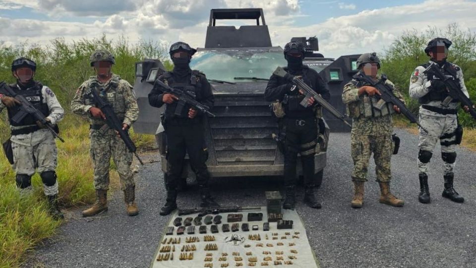 Elementos de seguridad  estatales y federales participaron en el operativo.
