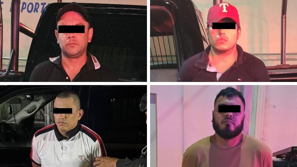 Estos fueron los cuatro detenidos por la policía de Monterrey.