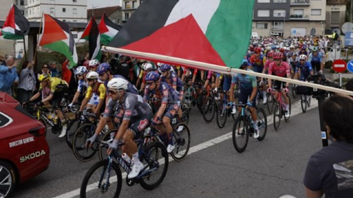 Protestas propalestinas interrumpen la Vuelta a España por segunda vez en una semana