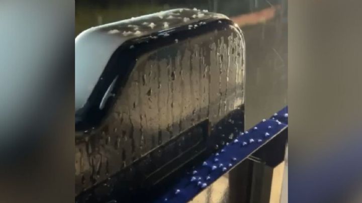 Se registra caída de aguanieve en Zona Metropolitana de Monterrey