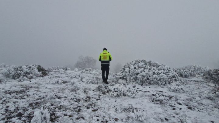 Registra Galeana segundo día consecutivo con nevadas