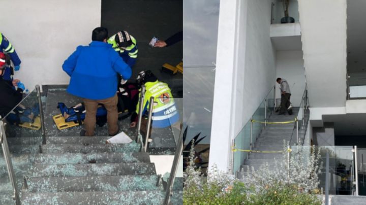 Mujer cae desde 3 metros de altura en edificio de San Pedro