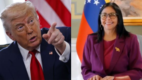 Trump habla con Delcy Rodríguez de petróleo, comercio y seguridad en Venezuela