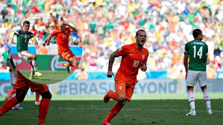 ‘No era penal’: La confesión de Sneijder por el México vs. Países Bajos en Brasil 2014