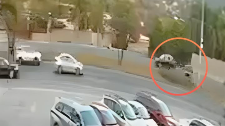 Dio 4 vueltas: Captan momento de accidente que dejó 1 muerto en Carretera Nacional