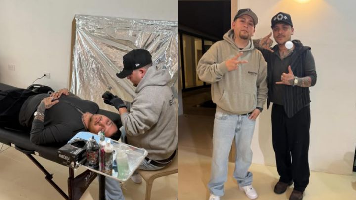 ¿Es para Ángela? Christian Nodal reaparece con un nuevo tatuaje