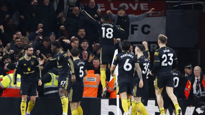 Manchester United remonta 3-2 al Arsenal y se mete en zona de Champions League