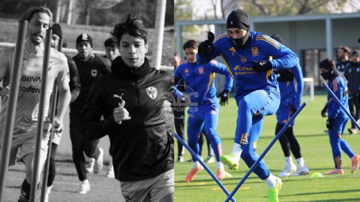 Rayados y Tigres entrenan bajo el frío de cara a la jornada 4 de la Liga MX