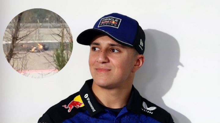 F1: Isack Hadjar sufre el primer accidente de la temporada con su Red Bull