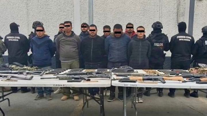 Detienen a 9 durante operativo en Doctor Coss; aseguran armas largas y equipo táctico