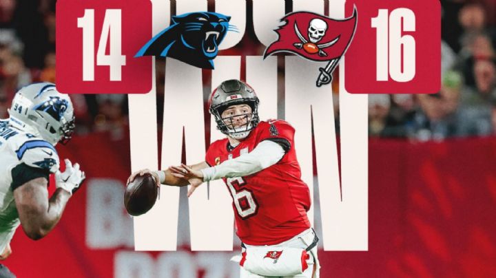 NFL: Buccaneers vence a Panthersy mantiene esperanza de playoffs en la NFC Sur