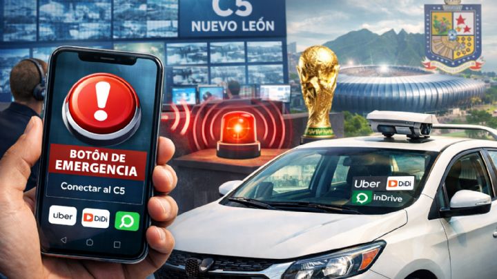 Activan botones de emergencia en taxis de aplicación para el Mundial en NL