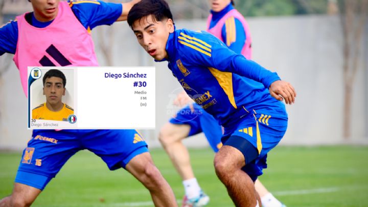 Diego ‘Chicha’ Sánchez registrado en el primer equipo de Tigres para el Clausura 2026