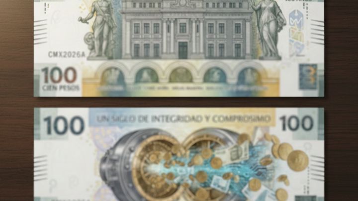Banxico emite billete conmemorativo de 100 pesos por su primer centenario