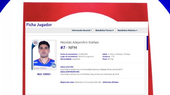 Nicolás Ibáñez ya fue registrado por Cruz Azul; usaría el 7 y podría debutar ante Tigres