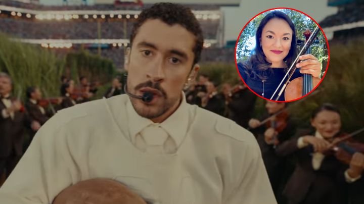 Ella es Xóchitl Martínez, la violinista regia que tocó con Bad Bunny en el Super Bowl 2026