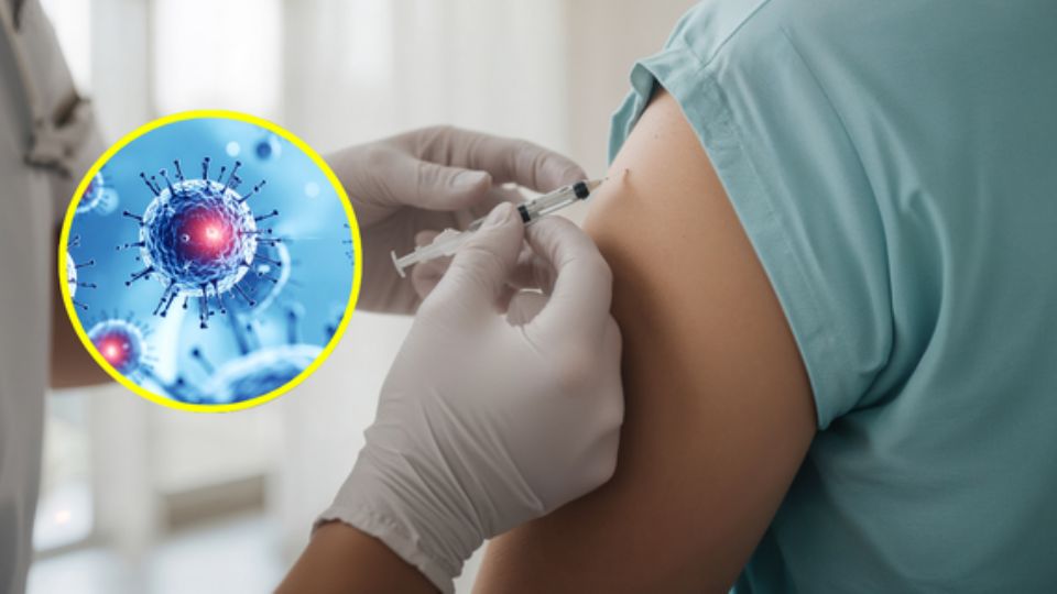 Vacunación contra el sarampión.