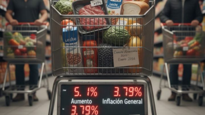 Canasta alimentaria en México supera la inflación: bistec y leche lideran las alzas