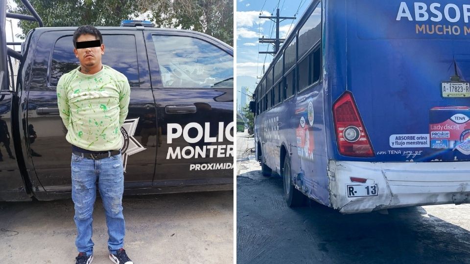 El hombre robo más de mil pesos del camión.