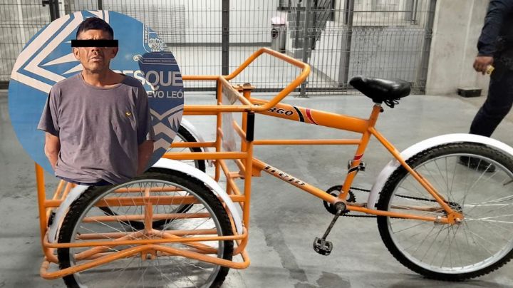 Detienen a hombre por robar triciclo a panadero en Pesquería