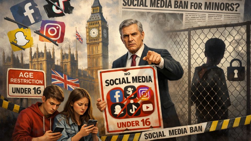 Buscarán prohibir redes sociales a menores en Reino Unido