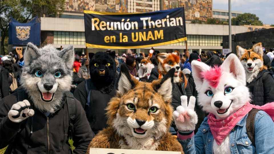Reunión de therians en la UNAM