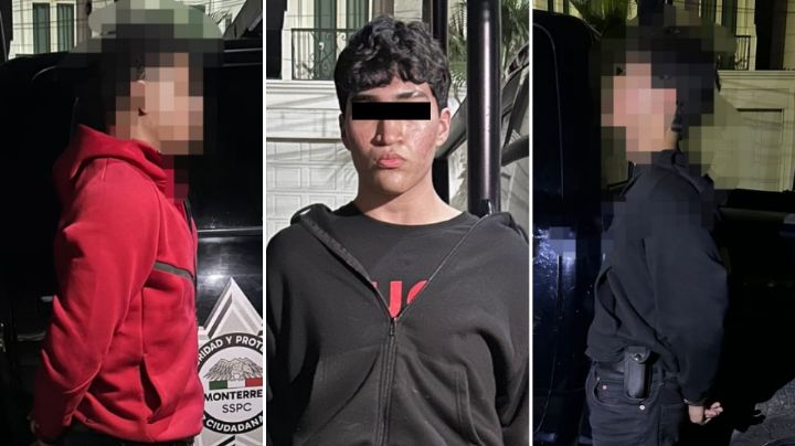 Jóvenes encuentran auto encendido, se lo roban y terminan detenidos en Monterrey