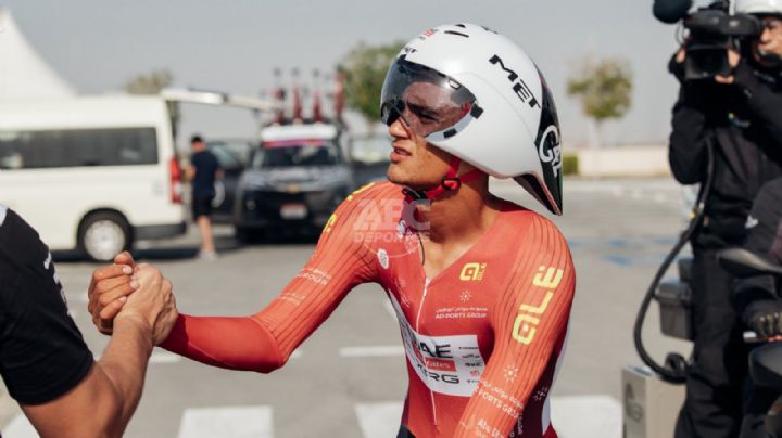 Isaac del Toro pierde terreno en la contrarreloj del UAE Tour