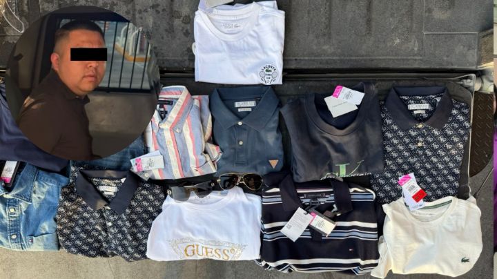 Cae hombre por robar 43 mil pesos en ropa de tienda en Monterrey