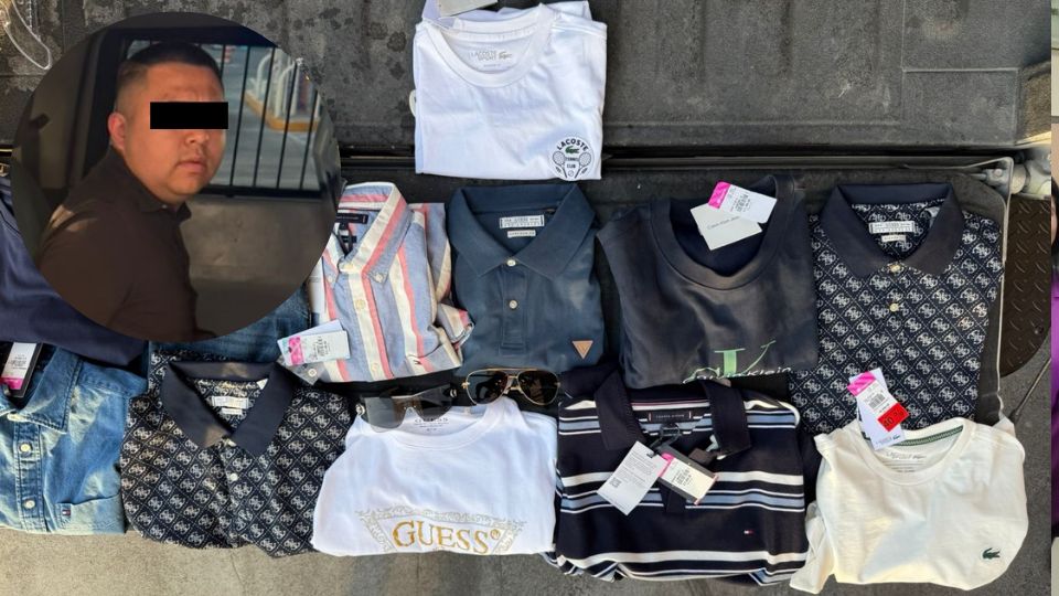 Hombre detenido por robar ropa en Monterrey