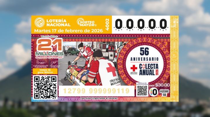 Lotería Nacional: Cae en Monterrey Premio Mayor de 21 millones de pesos