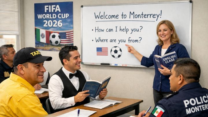 Taxistas, meseros y policías de Monterrey estudiarán inglés previo al Mundial