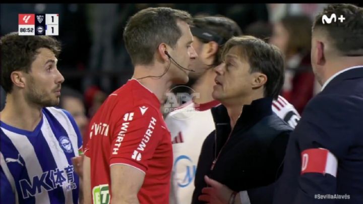 Siete partidos de sanción a Matías Almeyda tras su expulsión en el Sevilla-Alavés