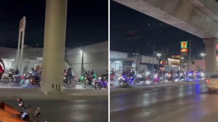 Motociclistas 'toman' calles y avenidas de Monterrey con mega-rodada