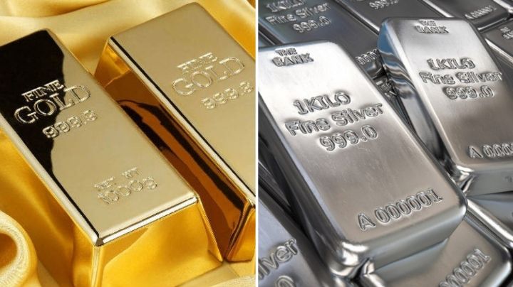 Se registra una fuerte caída en los precios del oro y la plata