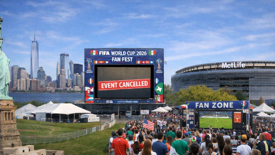 El Gobierno de NY canceló su Fan Fest previsto a celebrarse a las orillas de la Estatua de la Libertad.
