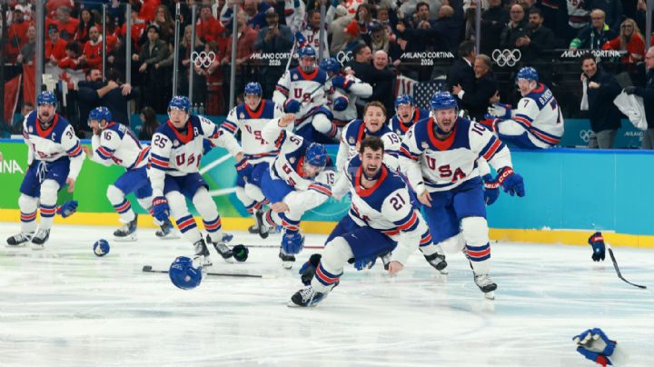 Estados Unidos se baña en oro 46 años después en hockey hielo en Milano-Cortina 2026
