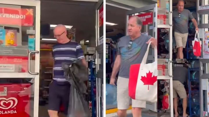 Extranjeros roban y causan daños a tienda de conveniencia en Puerto Vallarta