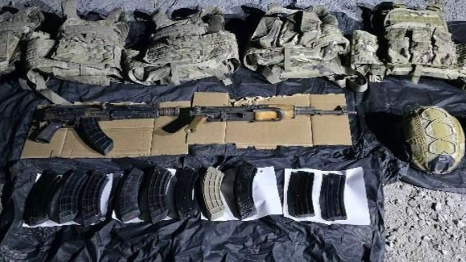 Armamento decomisado por las autoridades en Linares