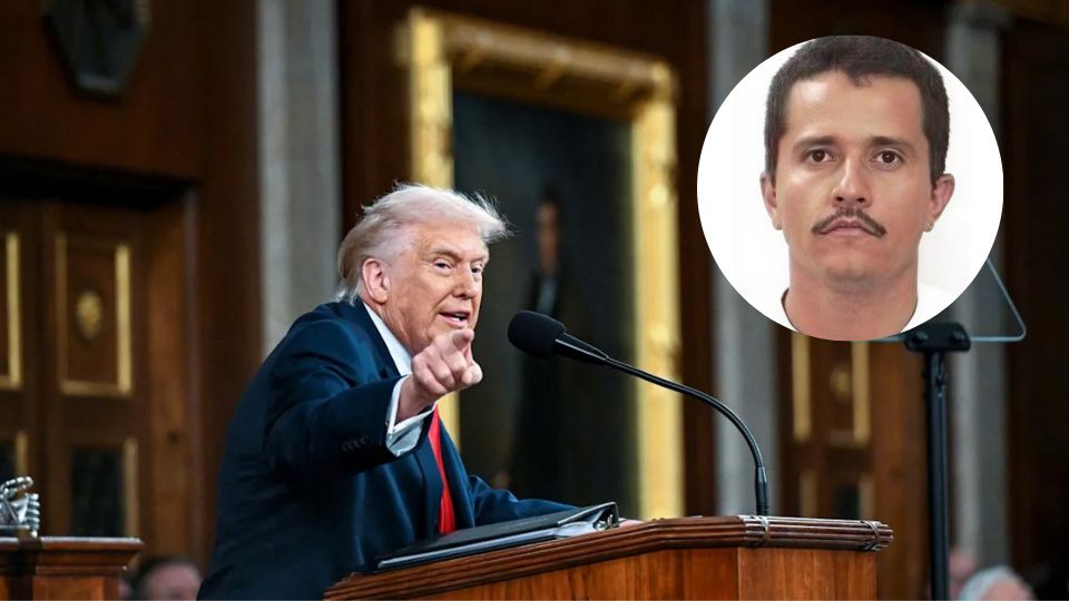 El presidente de Estados Unidos Donald Trump se refirió a la muerte de 'El Mencho'.