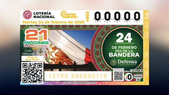 Lotería Nacional: Cae en Monterrey segundo premio del Sorteo Mayor