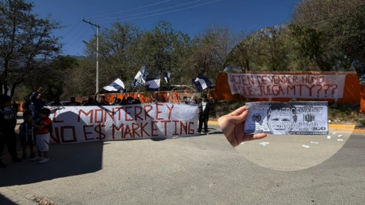 Rayados: ‘Dejen de vender humo ¿a qué juega el Monterrey?’: aficionados protestan en El Barrial