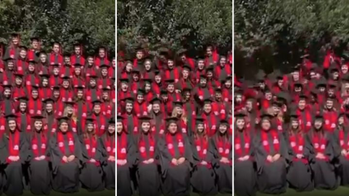 Colapsa templete durante toma de fotografía a graduados de la Ibero; hay 33 lesionados