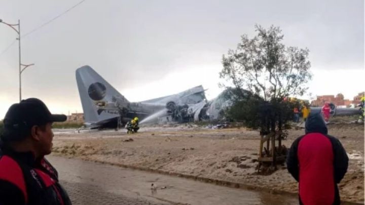 Se desata rapiña tras caída de avión con dinero en Bolivia