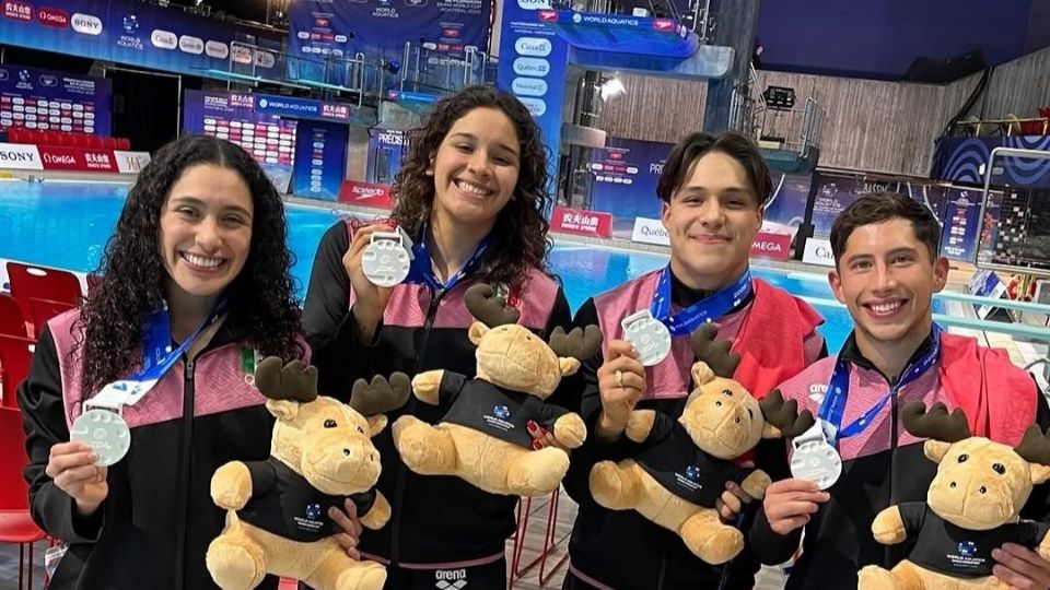 Osmar Olvera y Randal Willars fueron parte del equipo de clavados mixtos que dio a México su primera medalla en la Copa del Mundo de Clavados