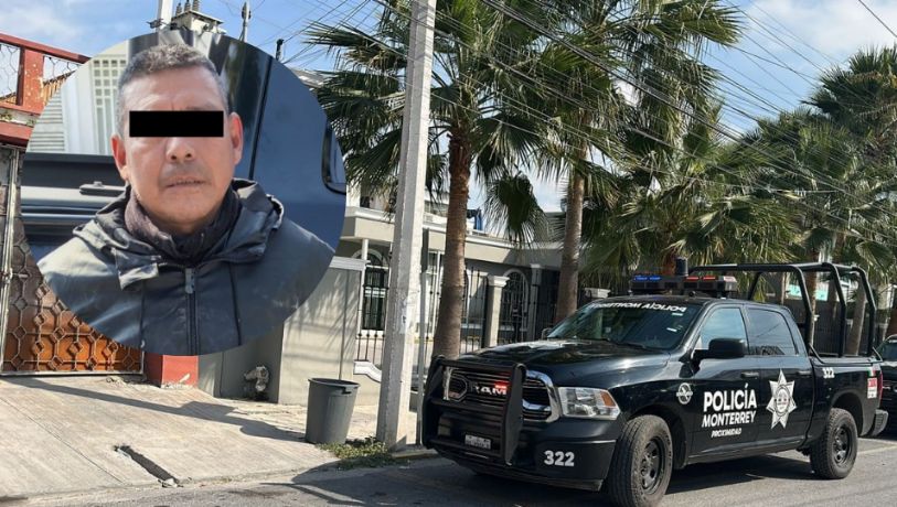 Sorprenden a hombre robando caja fuerte de notaría pública en Monterrey