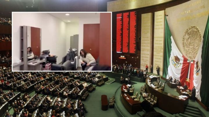 Exhiben polémico salón de belleza en el Senado de la República